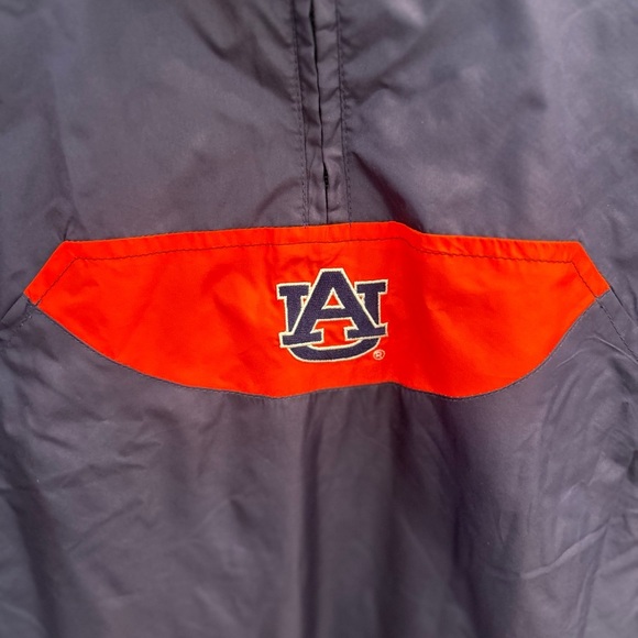 Auburn University Pullover Windbreaker 1/4 Zip Jacket RED OAK Size Youth 16/18 - Picture 2 of 7